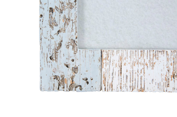 Cornice decorativa in poliresina stile legno per foto ricordo