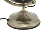 Mappamondo girevole con luce base in metallo per decorazione interni h 38 cm