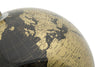 Mappamondo girevole con luce base in metallo per decorazione interni h 38 cm