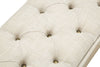 Panca in tessuto con contenitore in legno gambe in ferro per interni set da 2
