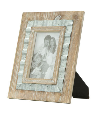 Cornice decorativa in legno MDF e ferro per foto ricordo