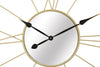 Orologio da parete in metallo con specchio per salotto e cucina