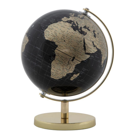 Mappamondo girevole con base in metallo per decorazione interni