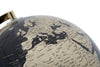 Mappamondo girevole con luce base in metallo per decorazione interni h 38 cm