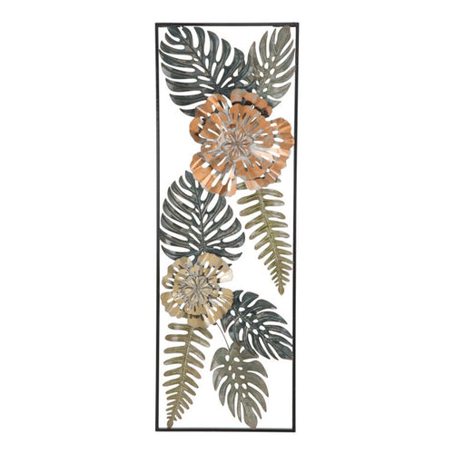 Pannello rettangolare fiori decorativi in ferro per decorazioni ambienti