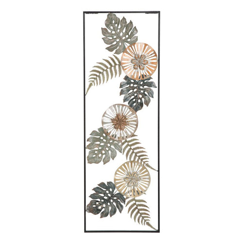 Pannello rettangolare fiori decorativi in ferro per decorazioni ambienti