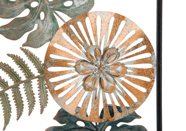 Pannello rettangolare fiori decorativi in ferro per decorazioni ambienti