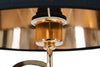 Lampada da tavolo cuori struttura in metallo color oro e nero per interni