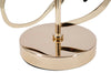 Lampada da tavolo cuori struttura in metallo color oro e nero per interni