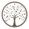 Albero decorativo in ferro e legno da muro per decorazioni ambienti