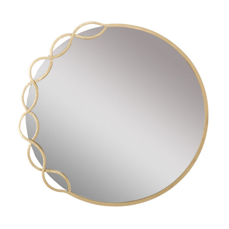 Specchio da parete cornice in ferro color oro per bagni e camere da letto