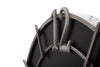 Orologio da parete in legno MDF e ferro color nero e argento per salotto e cucina