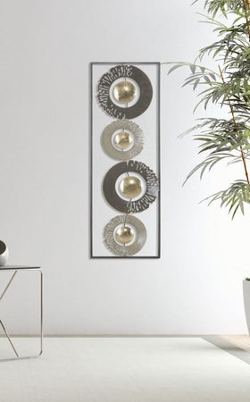 Pannello decorativo Ring in ferro per decorazioni ambienti