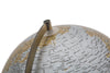 Mappamondo girevole con luce base in metallo per decorazione interni h 38 cm