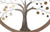 Albero decorativo in ferro e legno da muro per decorazioni ambienti