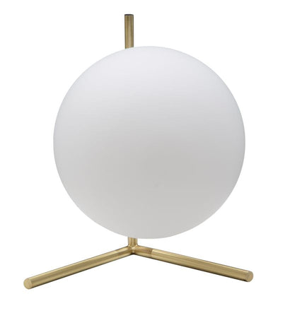 Lampada da tavolo "Glamy" struttura in metallo e vetro per interni