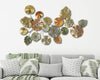 Pannello fiori decorativi in ferro per decorazioni ambienti