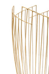 Porta ombrelli struttura in metallo color oro per interni