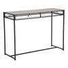 Console struttura in metallo e ripiano in legno MDF per interni