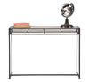 Console struttura in metallo e ripiano in legno MDF per interni