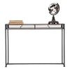 Console struttura in metallo e ripiano in legno MDF per interni