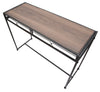 Console struttura in metallo e ripiano in legno MDF per interni