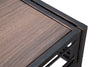 Console struttura in metallo e ripiano in legno MDF per interni