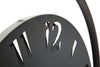 Orologio da parete in ferro color nero per salotto e cucina