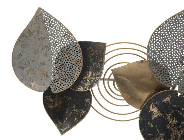 Pannello foglie decorative in ferro per decorazioni ambienti
