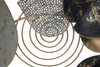 Pannello foglie decorative in ferro per decorazioni ambienti