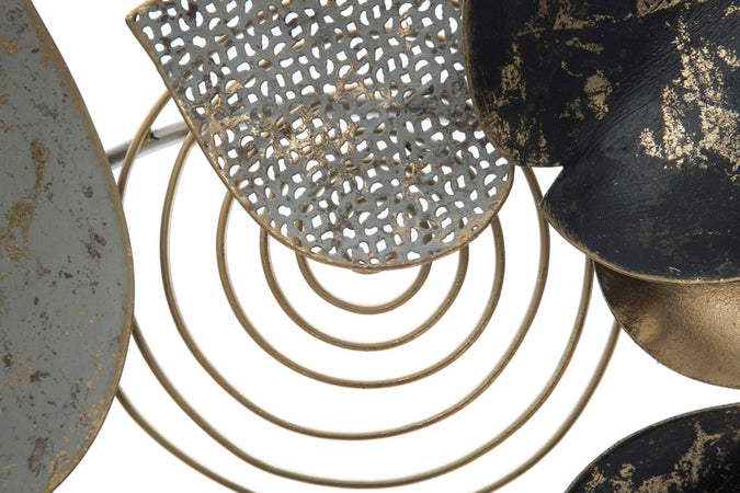 Pannello foglie decorative in ferro per decorazioni ambienti
