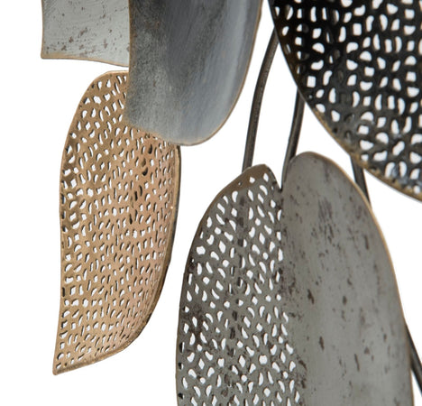 Pannello foglie decorative in ferro per decorazioni ambienti