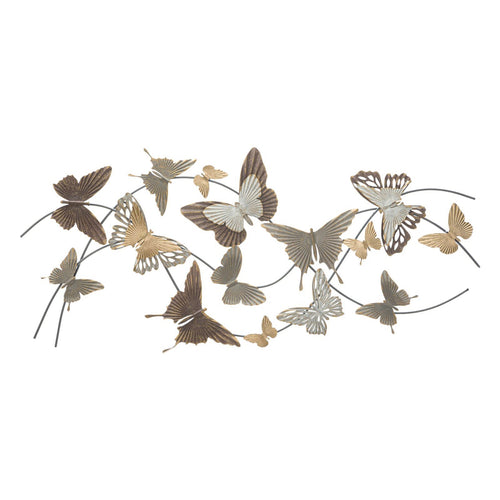 Composizione farfalle decorative in ferro per decorazioni ambienti