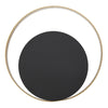 Lampada da muro Shuttle struttura in metallo colore nero e oro per interni