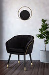 Lampada da muro Shuttle struttura in metallo colore nero e oro per interni