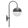 Lampada da muro struttura in metallo e vetro bianco per interni