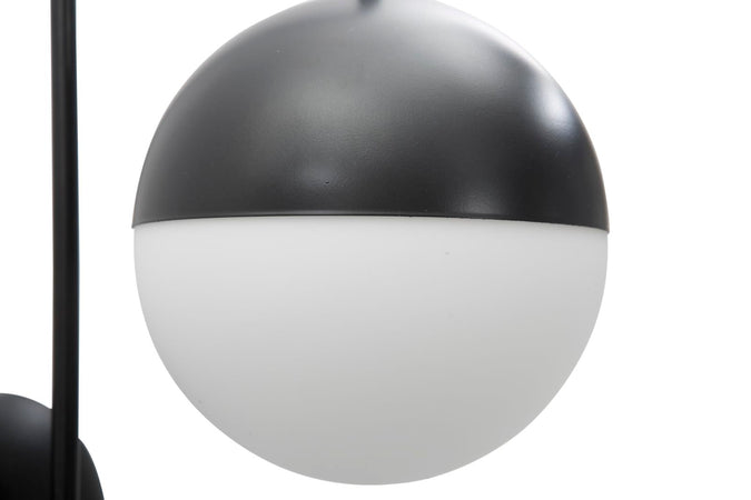 Lampada da muro struttura in metallo e vetro bianco per interni