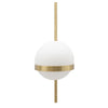 Lampada da muro Glamy struttura circolare in metallo color oro per interni