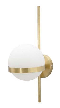 Lampada da muro "Glamy" struttura circolare in metallo color oro per interni