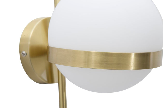 Lampada da muro "Glamy" struttura circolare in metallo color oro per interni