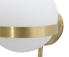 Lampada da muro Glamy struttura circolare in metallo color oro per interni
