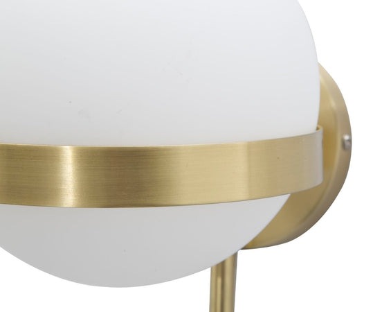 Lampada da muro "Glamy" struttura circolare in metallo color oro per interni