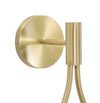 Lampada Glamy struttura in metallo color oro e vetro per interni