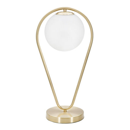 Lampada "Glamy" struttura in metallo color oro e vetro per interni