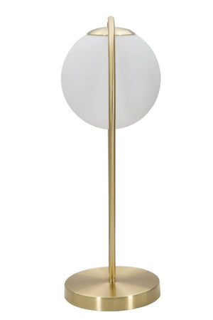 Lampada "Glamy" struttura in metallo color oro e vetro per interni