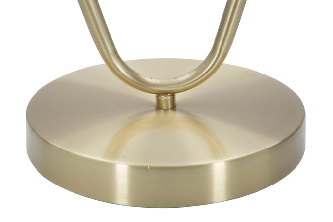 Lampada "Glamy" struttura in metallo color oro e vetro per interni