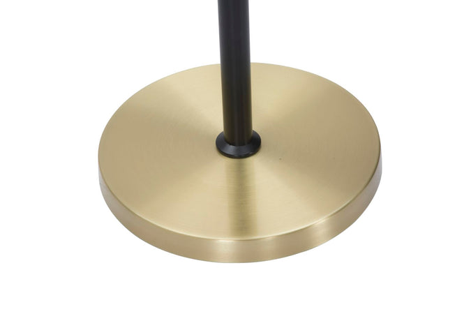 Lampada da terra "Glamy" struttura in metallo color oro e nero per interni