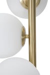 Lampada da terra Glamy struttura in metallo color oro e nero per interni