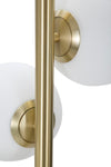 Lampada da terra Glamy struttura in metallo color oro e nero per interni
