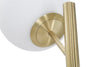 Lampada da terra Glamy struttura in metallo color oro e vetro per interni